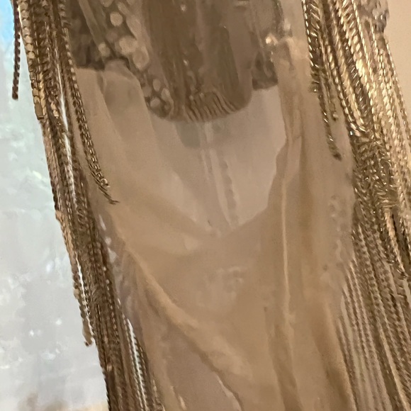 Rhinestone Dress/Bodysuit in White - Picture 8 of 11